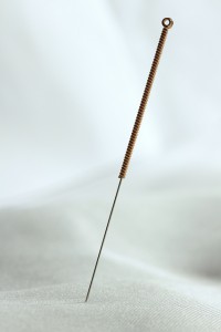 Een acupunctuurnaald. Foto door Acid Pix