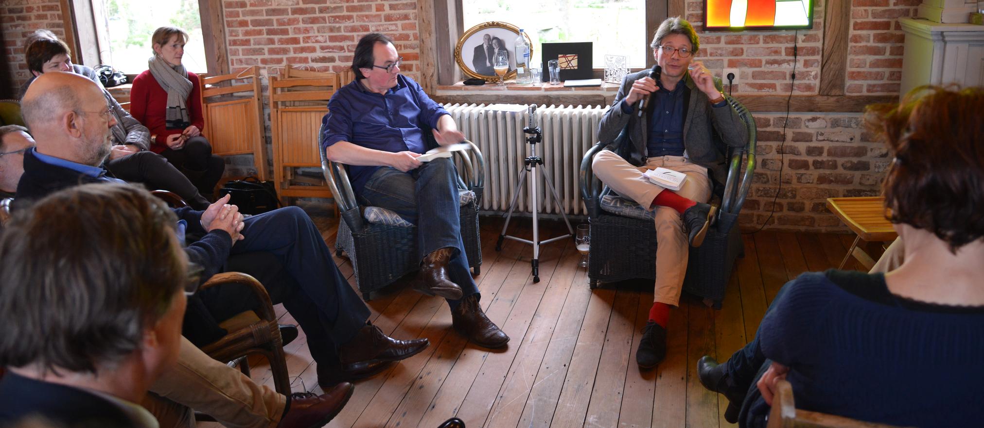 Johan Braeckman in gesprek met Sebastien Valkenberg in De Corridor.