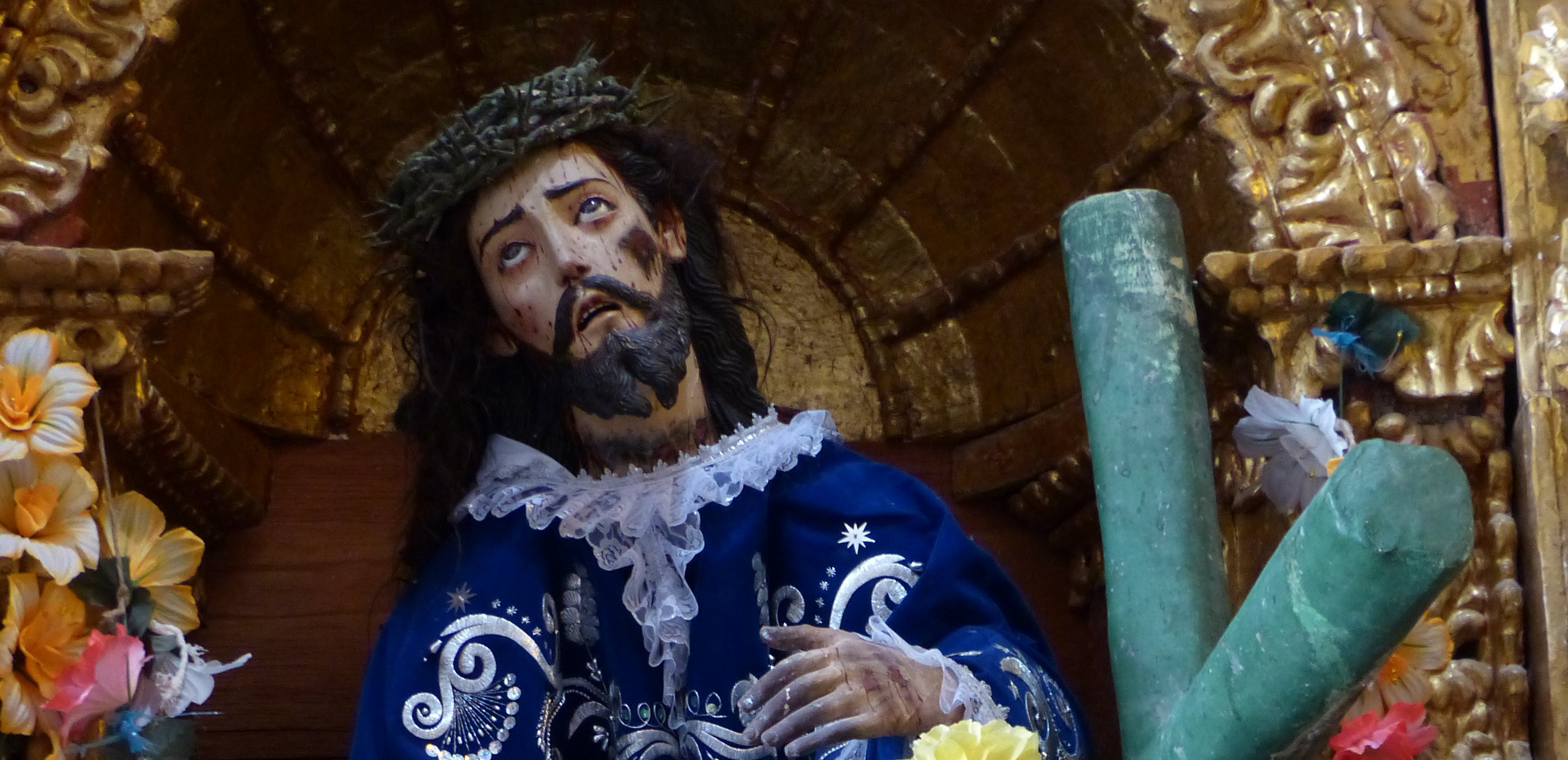 Christusbeeld in een kerk in Colca, Peru. Foto: Jozef Van Giel