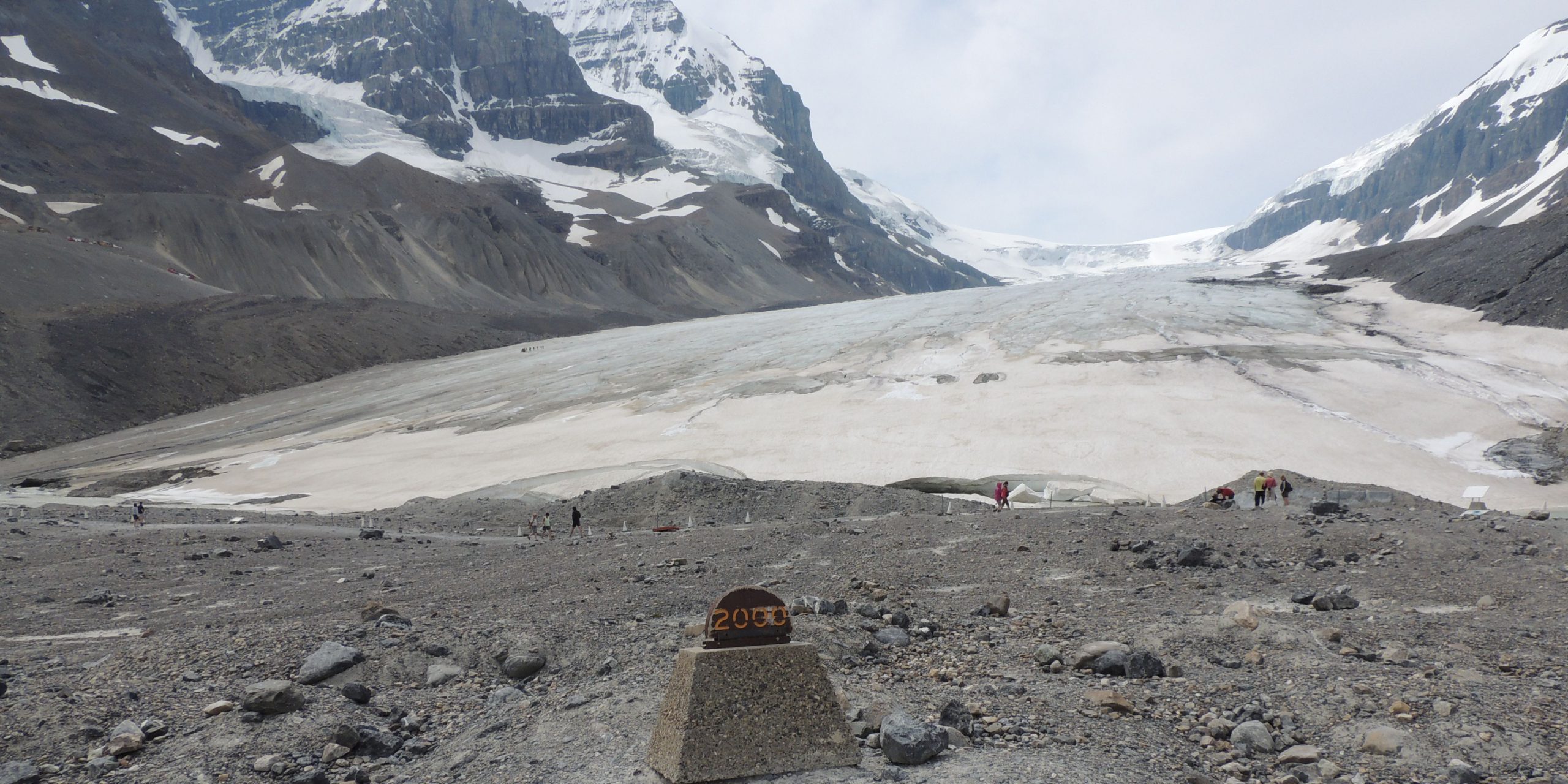 Terugtrekkende gletsjer in Canada (Foto: Jozef Van Giel)