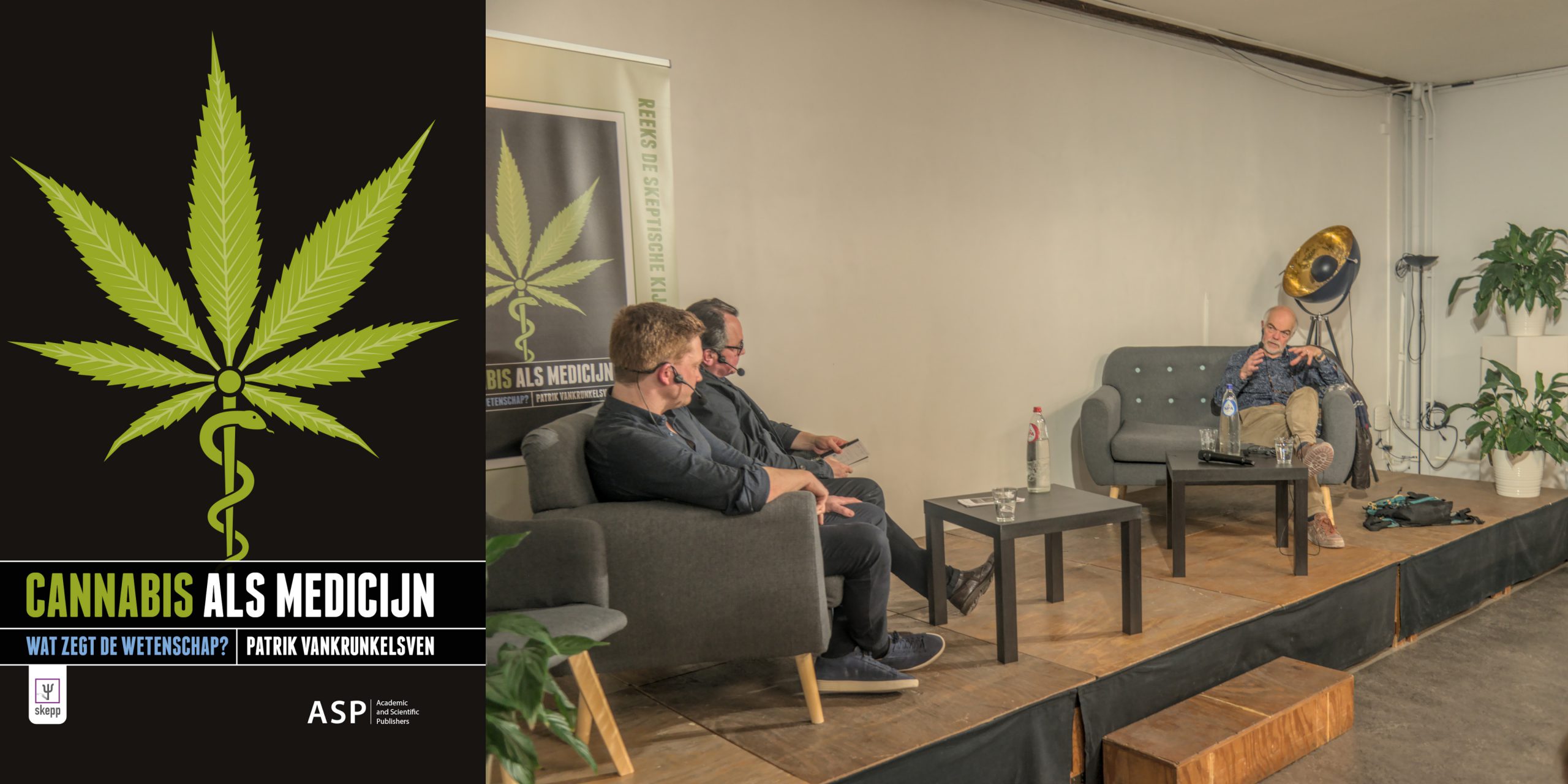 Interview met Patrik Vankrunkelsven rond zijn boek Cannabis als medicijn (Foto: Jozef Van Giel)