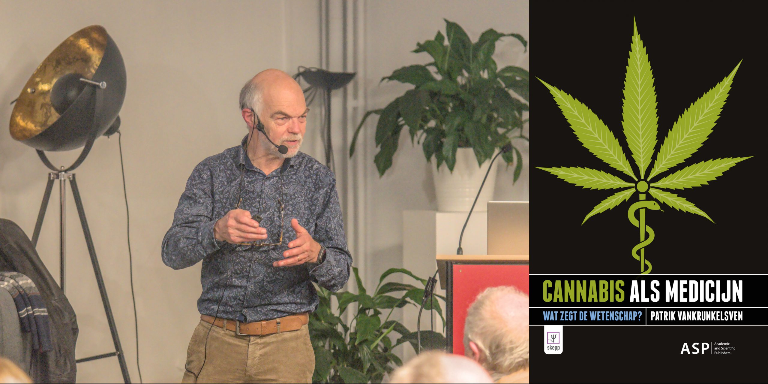 Patrik Vankrunkelsven presenteert zijn boek Cannabis als medicijn