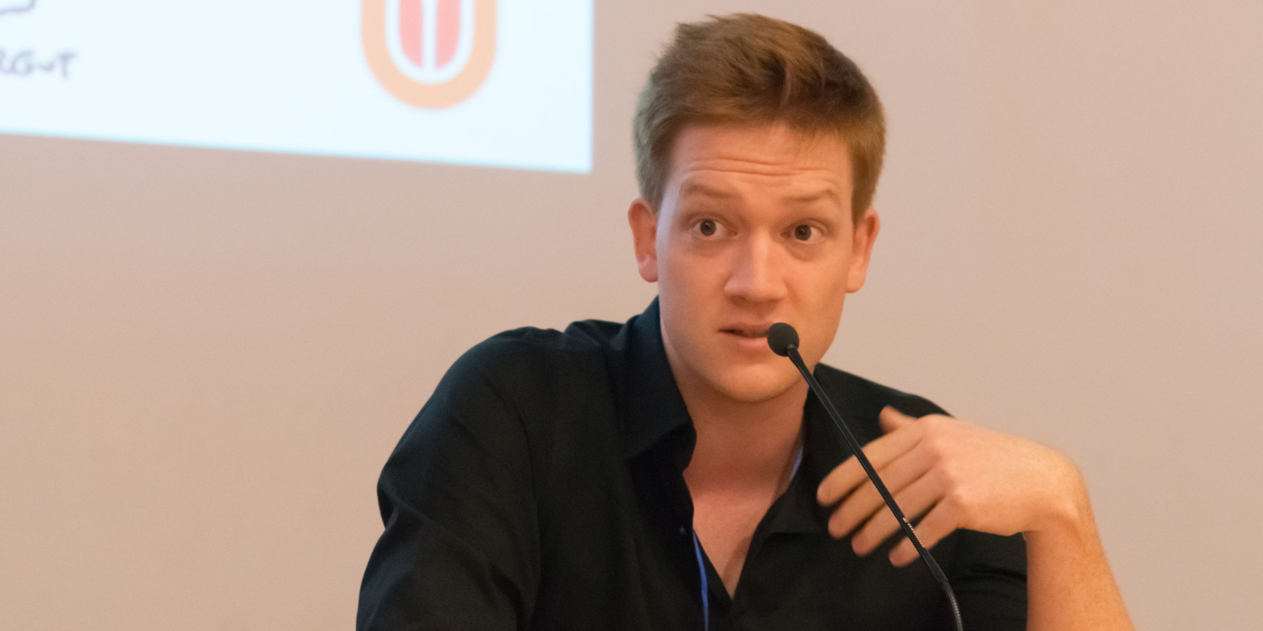 Wietse Wiels op het European Skeptics Congress (foto: Jozef Van Giel)